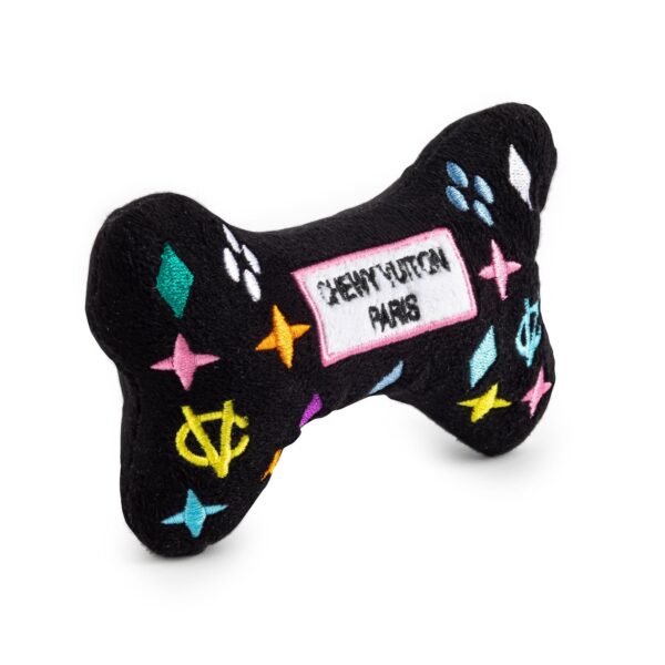 Chewy Vuiton Black Monogram Bone Toy - Image 4